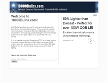 Tablet Screenshot of 10000bulbs.com